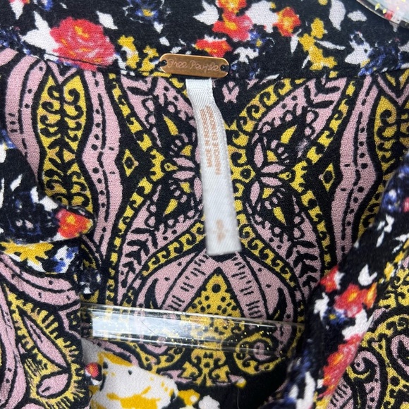 Free People Wildflower Fields Henley Tunic Blouse small - Picture 13 of 15